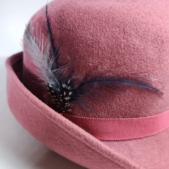 Vintage Fedora Geo. W. Bollman & Co. Inc. Doeskin Felt 100% Wool Hat Made in USA - Picture 3 of 9